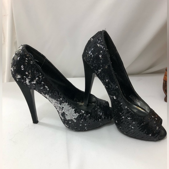 ℹ️ PEEP TOE SEQUIN STILETTOS 💥Chinese Laundry - Picture 7 of 7